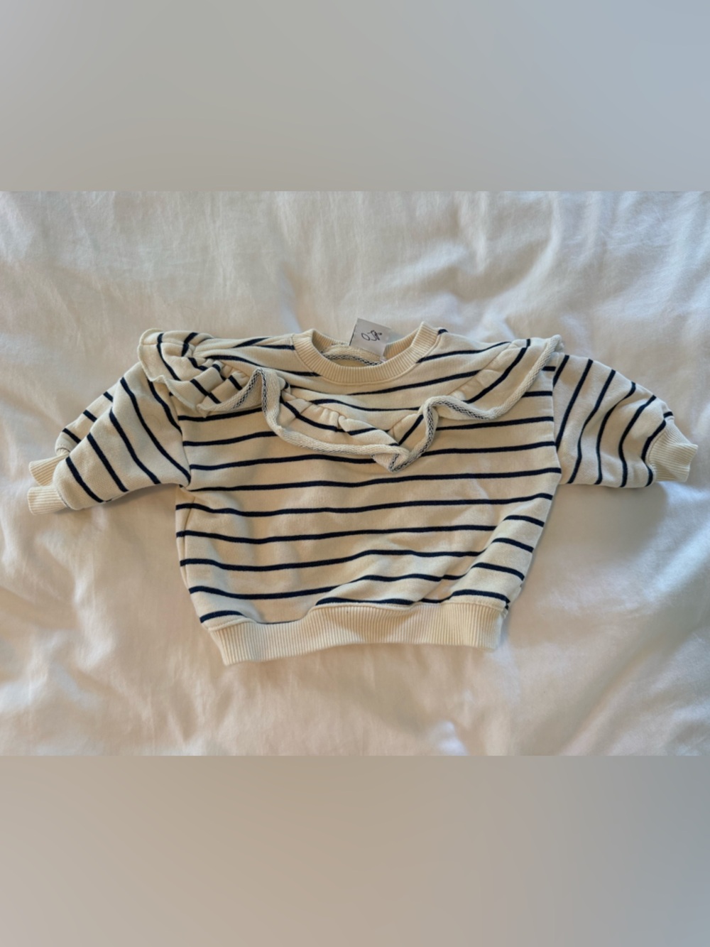 Zara Baby Girl Striped Sweatshirt- Size 3-6 Months